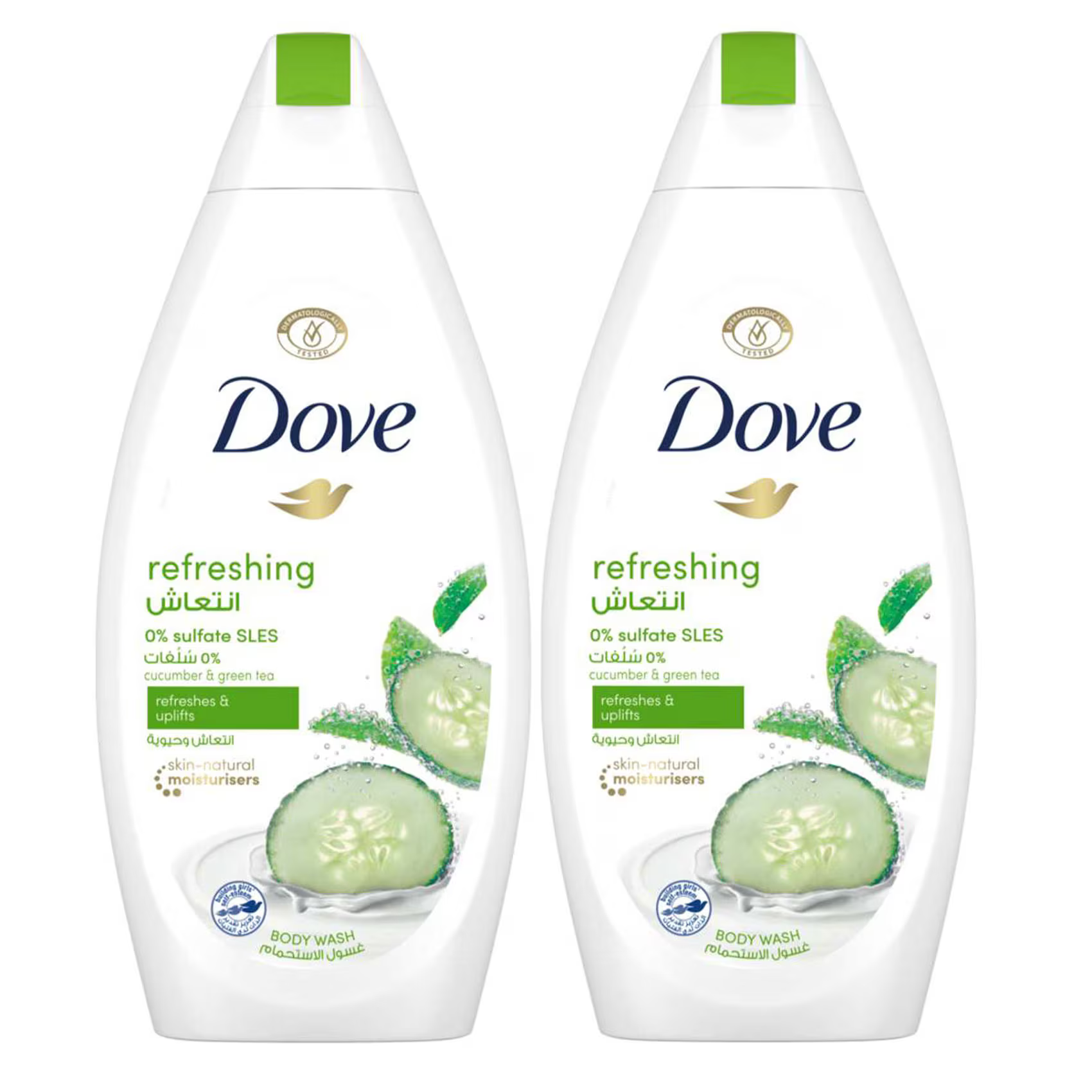 Dove Refreshing Cucumber & Green Tea Body Wash 500ml
